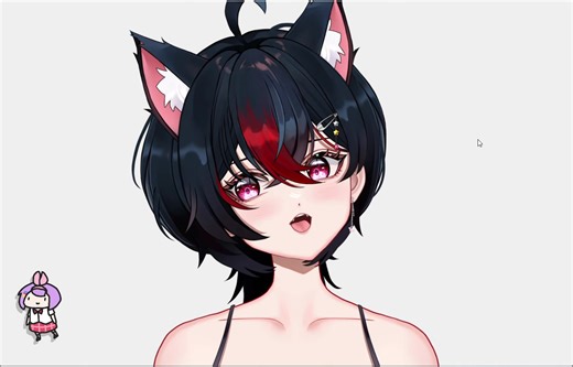 Face Tracking Test with Live2D Art and Rigging