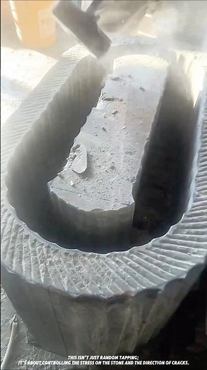 The entire process of hand-carving a stone jar