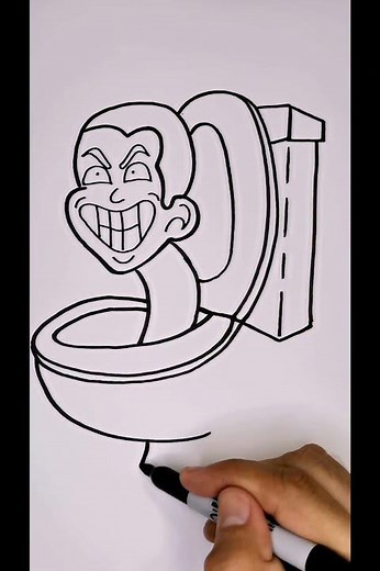 😨Cómo DIBUJAR y COLOREAR a SKIBIDI TOILET | #mundoart