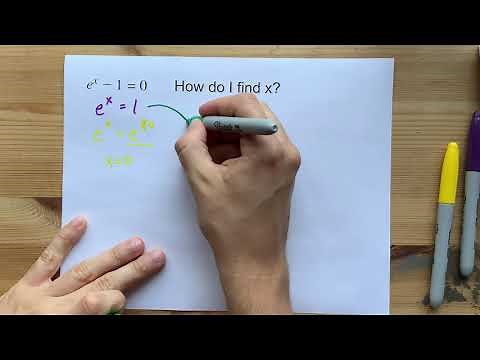 Solve the equation: e^x-1=0
