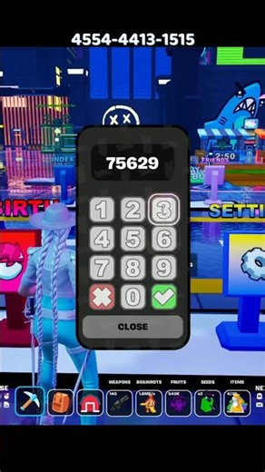 FORBIDDEN SECRET CODE IN FRUITS VS BRAINROTS 🔥 #brainrot #fortnite