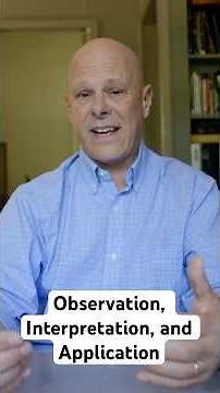 Observation, Interpretation, Application Explained #biblestudy #inductivebiblestudy