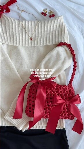 cute crochet projects for valentine’s day 💌 posting ideas daily, subscribe for more!! #crochet