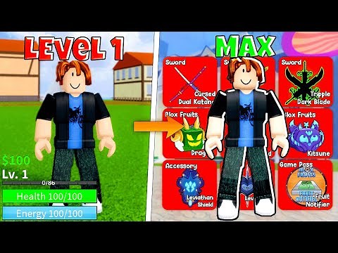 How To 100% Complete Blox Fruits In 30 Days!