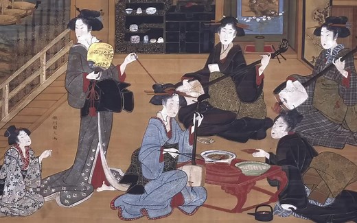 传统日本音乐合辑：三味线， 日本筝和太鼓【57分钟】