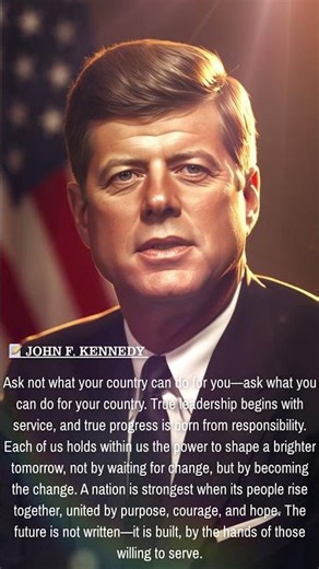 John F. Kennedy’s Call to Service | Inspirational Quote | Timeless Voices