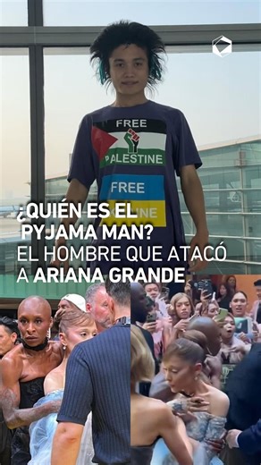 ¿Quién es el intruso que sorprendió a Ariana Grande en la premiere de Wicked?😠 Se trata de “Pyjama Man”, un australiano que ya ha irrumpido conciertos y eventos deportivos. | Cultura Colectiva