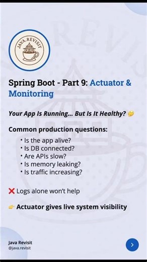 Spring Boot Actuator explained (Health, Metrics, Monitoring) 📊🔥