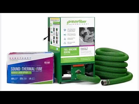 Installation of Cellulose Greenfiber Insulation: First all-in-one cellulose insulation RE:IMBD LLC