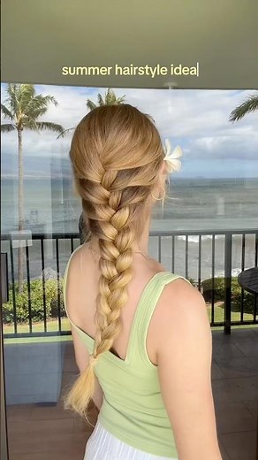 french braids are my fav 🫶🏼🫶🏼 #hair #hairstyle #hairtutorial