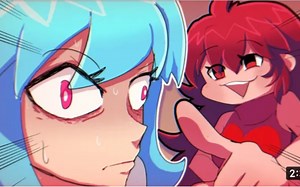 【FNF漫画配音]GF抓到SKY跟踪BF！？