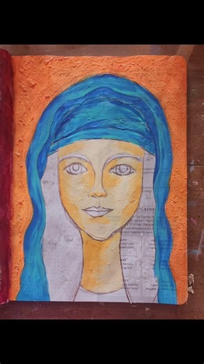 This was definitely something new trying texture paste. Would you choose different colors?