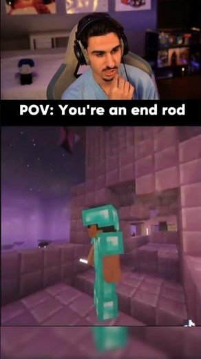 pov you're an end rod #minecraft #funny #shorts