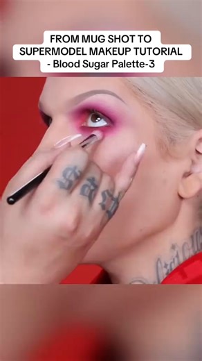FROM MUG SHOT TO SUPERMODEL MAKEUP TUTORIAL - Blood Sugar Palette-3 | jeffree