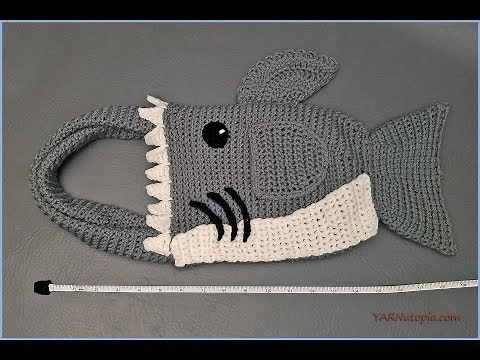 Crochet Tutorial: Shark Bag