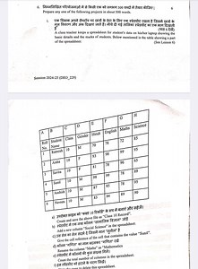 Project: Spreadsheet Management for Class 10 Student Records A... | Filo