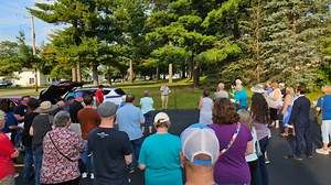 Eric Olson announces candidacy for Portage County executive to crowd of supporters