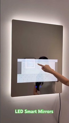 Touchscreen Smart Mirror for Modern Bathrooms