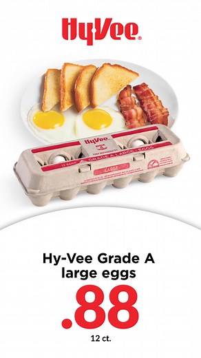 These deals are eggs-cellent! 🥚 Save on large eggs, ribeye steak, corned beef, and more this week. | Hy-Vee