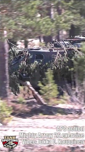 APCs Moving In For Attack - Mighty Arrow 2026 Exercise Finland