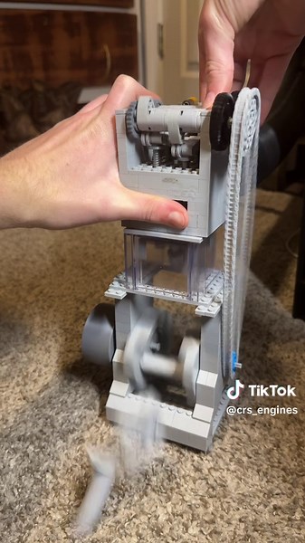 I forgot the throttle was set to wide open without a limiter . | Lego Engine