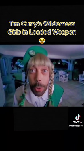 Tim Curry Wilderness Girls in Loaded Weapon #retrosega81 #loadedweapon #timcurry #wildernessgirls #funny #clip #cookies