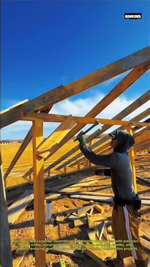 Traditional Roof Framing Skills | Strong Timber Structure Construction