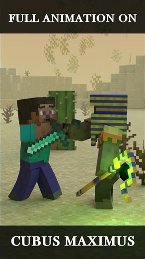 Save Baby Sniffer from the Zombie Husk King (Minecraft Animation)