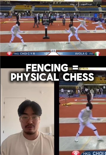 The type of back and forth thinking that’s involved in high level fencing Full breakdown of the bout on my YouTube channel: @shuyaishizuka