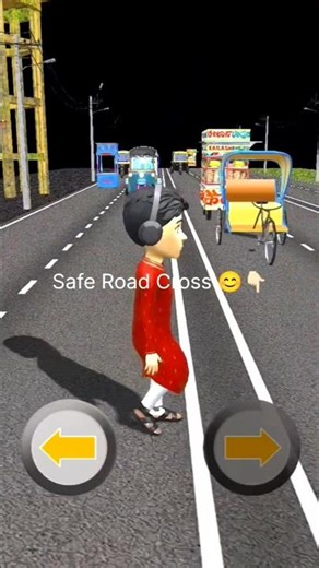 🚦Safe Road Crossing Challenge Level 55 😱🔥 #shorts