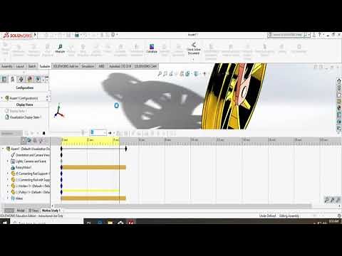 Solidworks motion study: How to add motor and save animation to the motion study?