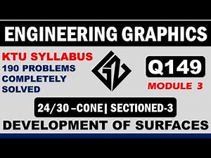 Q149| Development of Surfaces| Engineering Graphics| KTU Syllabus |BE110/EST110| Graphicszone