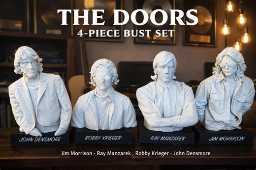 The Doors Bust Statue Set - Etsy