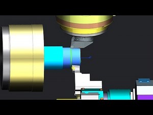 NC-code simulation in NX CAM - mill-turns