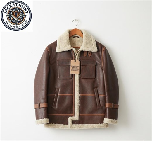 Men's B3 Aviator Bomber Jacket - Real Camel Leather Sheepskin Shearling Flight Jacket - Vintage Pilot Style Biker Jacket - Etsy