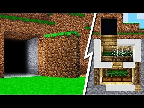 How to Build a SECRET BASE in Minecraft Pocket Edition - REALMS EP20