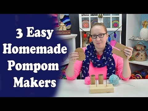 3 Easy Homemade Pompom Makers and How to trim the Perfect Pompom