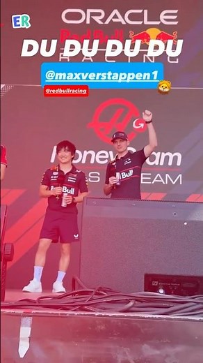 F1 fans singing Max Verstappen's song in front of him #maxverstappen #spanishgp