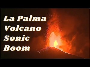Massive Explosion and Shockwave La Palma Volcano Eruption