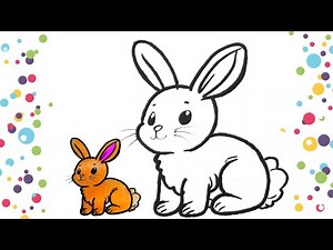 DRAW A RABBIT 🐇 IN MINUTES | How to Draw a Rabbit Step By Step | RABBIT.