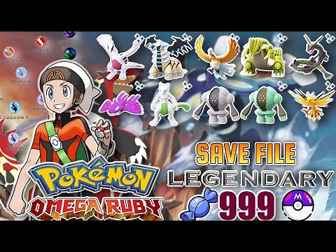 Mega Evolution Shiny✨ & Unlimited items Omega ruby Save File Cintra #pokemon