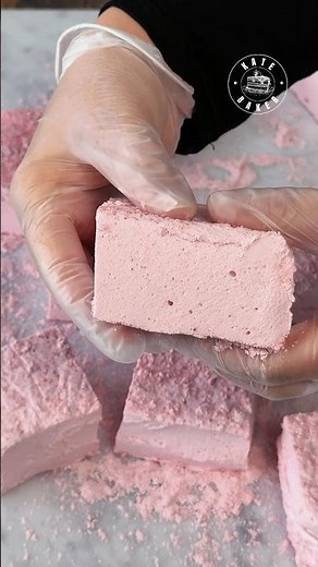 Strawberry 🍓 MARSHMALLOW full recipe #strawberry #marshmello #marshmallow