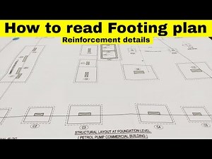 How to read footing plan | Reinforcement details of Commercial building
