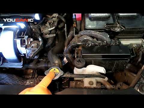2013–2019 Nissan Sentra How to Check Level & Add Engine Coolant Antifreeze Engine Overheating