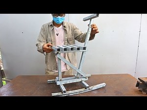 Great idea for a unique outdoor chair / Diy smart metal chair