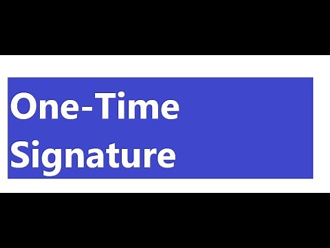Lamport's One-Time Secure Signature Scheme