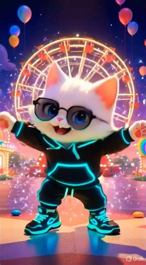 Why This Neon Cat Dancing Trend is Taking Over YouTube?🧐🧐😱😱😱