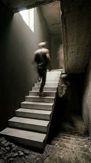 No one expected what was hidden under this concrete staircase.