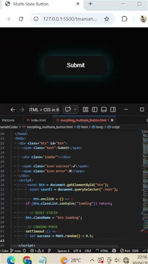 This Button Transforms Into a Loader 🤯