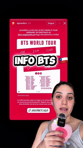 Concierto BTS en Chile: Inscripciones y novedades